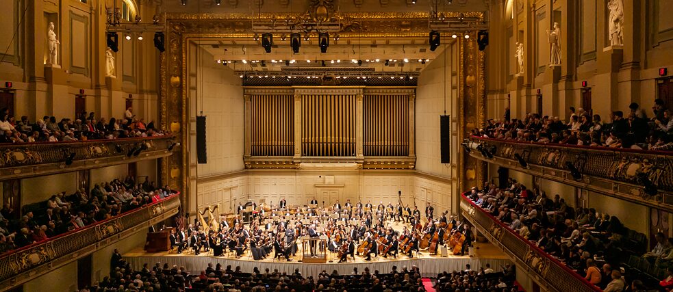 In der Boston Symphony Hall