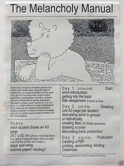 Aufgabenverteilung für das Handbuch der Melancholie, Illustration Fred Ash