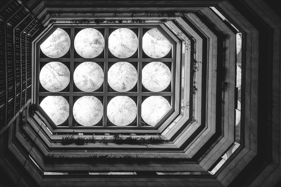 LICHTHOF IN AL-FARID KAUFHAUS, 1970-80er – ABDALI, AMMAN