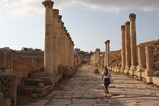 Blick vom römischen Theater in Gerasa
