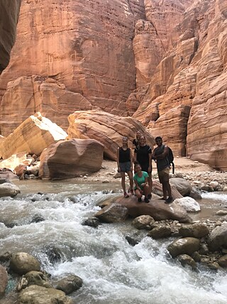 Unsere Gruppe im Wadi al-Hasa