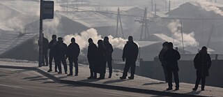 Luftverschmutzung Serienbilder