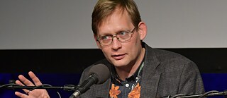 Clemens Meyer at a reading.