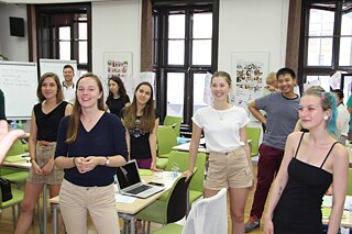 Gute Stimmung am Goethe-Institut Belgrad