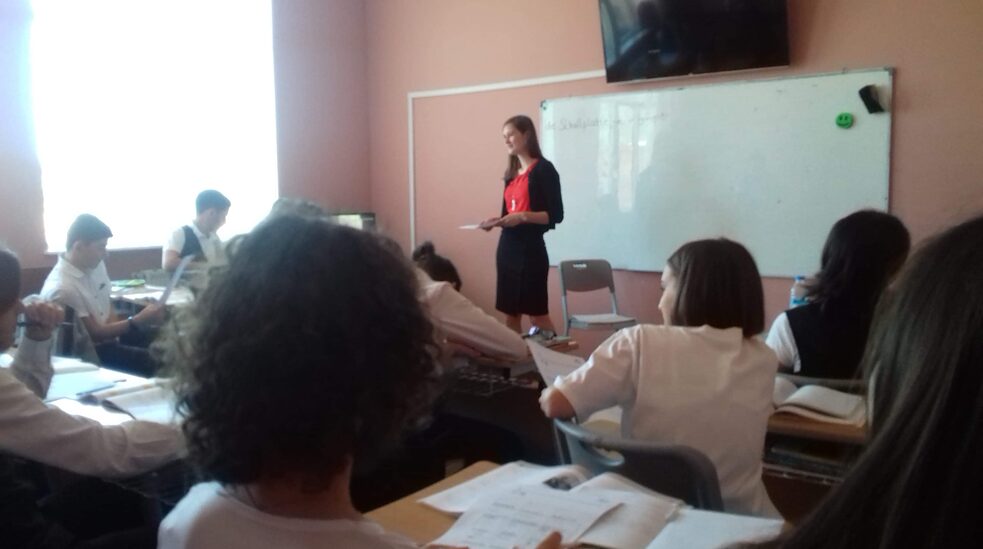 Eine meiner Deutschklassen und ich