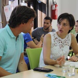 Aus Italien: Andrea Sarri und Maria Francesca Suta © © Goethe-Institut Italien / Foto: Klaus Dorwarth Aus Italien: Andrea Sarri und Maria Francesca Suta