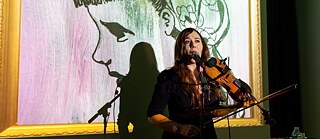 Danielle de Picciotto bei der Eröffnung des Goethe-Instituts in Washington