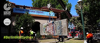 Berlin Wall installed at Goethe-Institut in Sydney