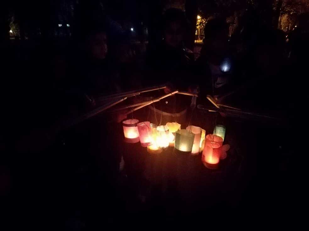 Beim Laternenumzug