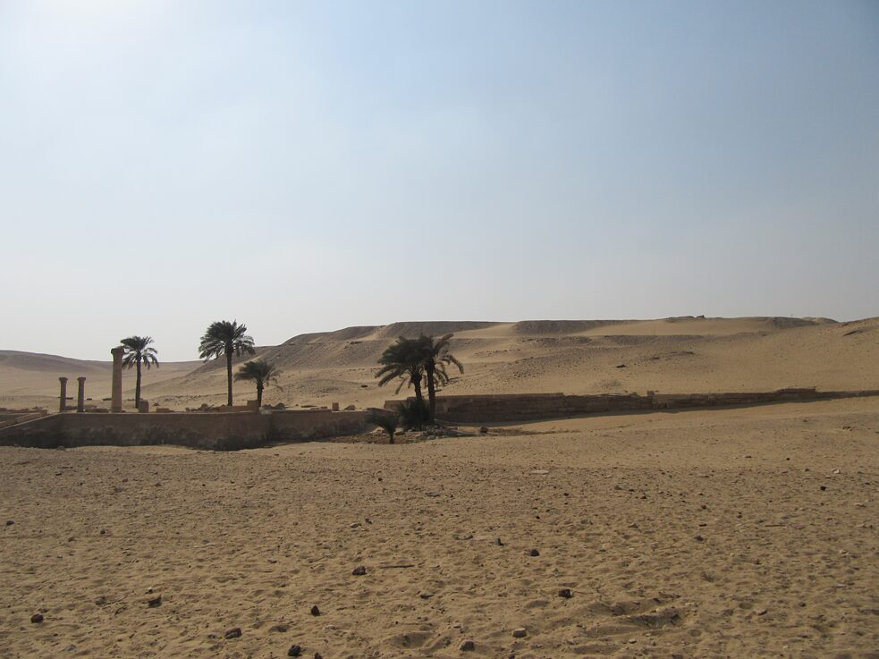 Mitten in der Wüste bei Sakkara