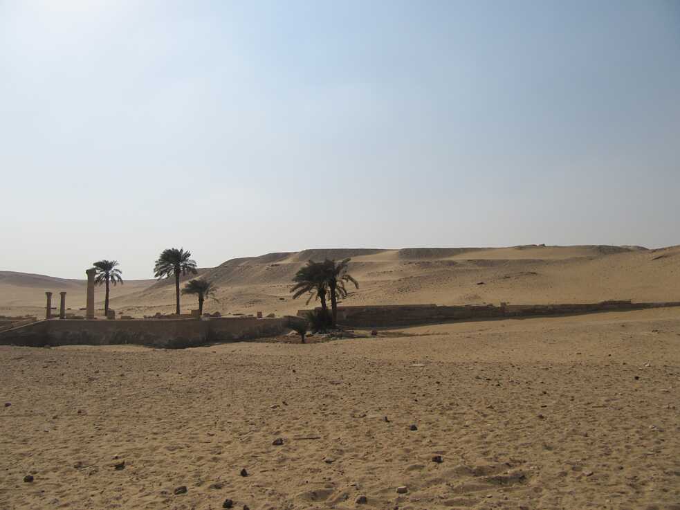 Mitten in der Wüste bei Sakkara
