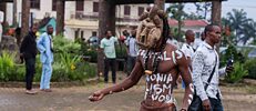 Während der Kulturwoche „The Burden of Memory“ in Yaoundé