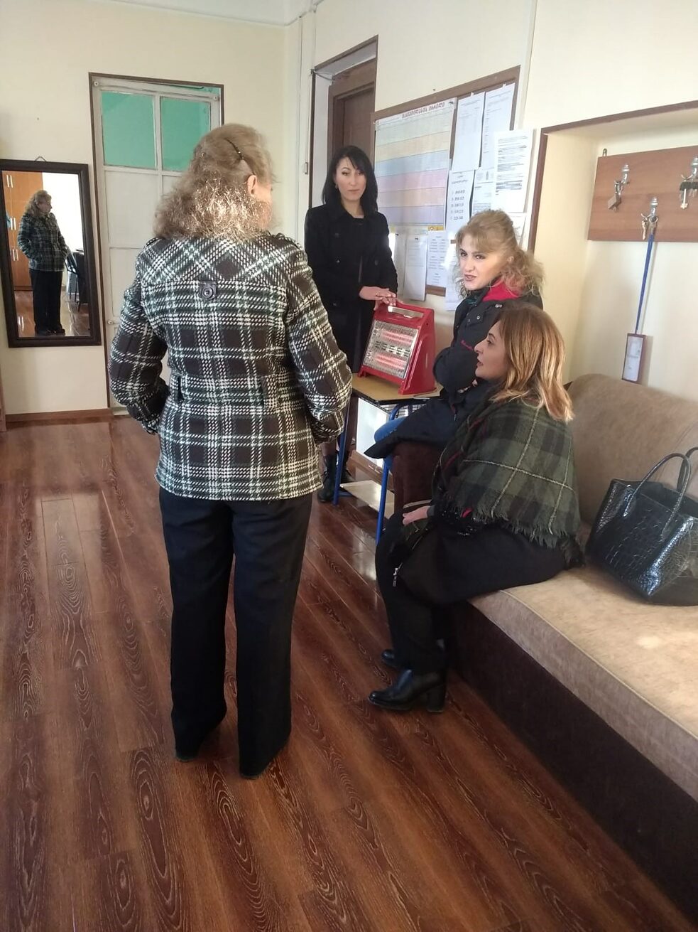 Wärmen am Heizstrahler