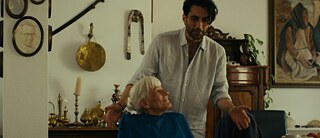 Ahuva Sommerfeld gets ready for a haircut in the film "Ms. Stern"