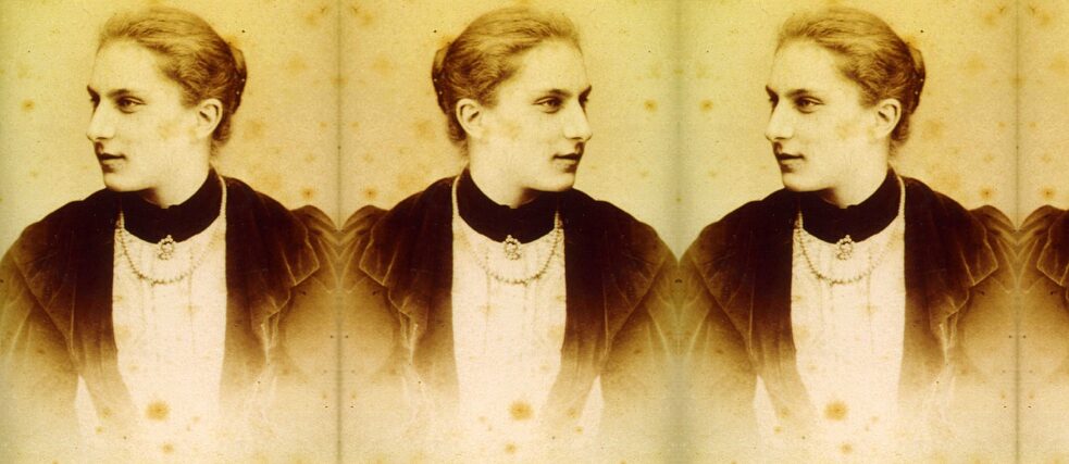 Die Architektin Emilie Winkelmann (1875-1951) um 1895.