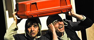 Boy with a suitcase &copy; © Christian Kleiner Boy with a suitcase