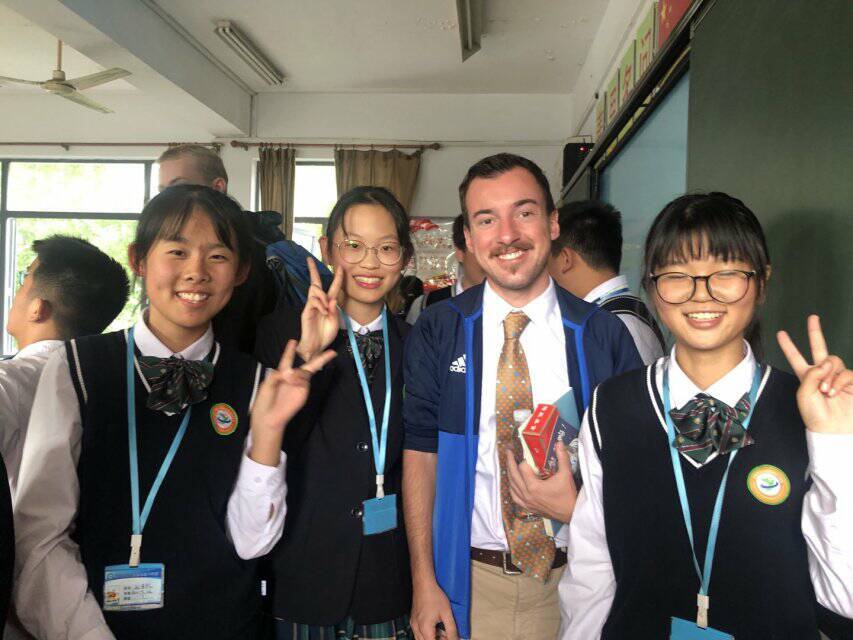 Eine wirklich tolle Stimmung herrschte an der Jiangsu Wuxian Middle School
