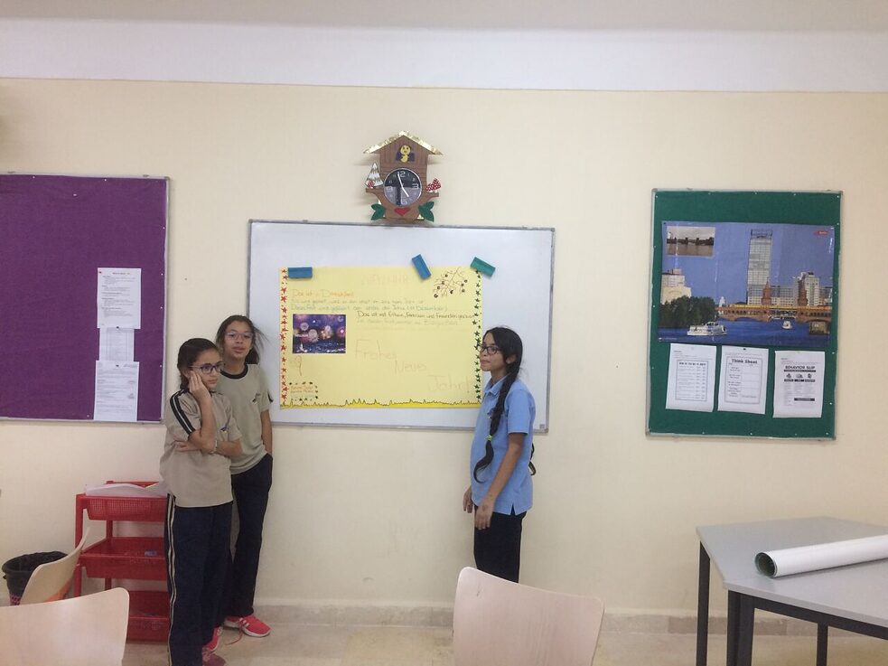 Präsentation der Plakate zu den deutschen Festen