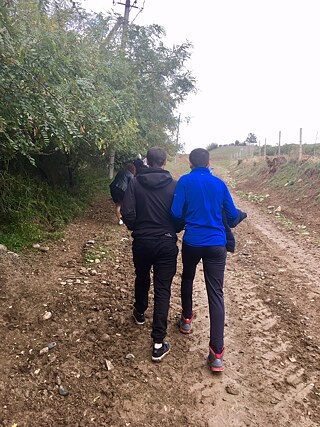 Auf dem Weg zur Klosterkirche