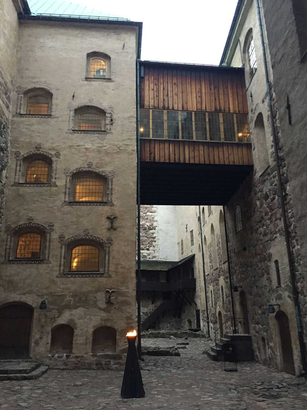 Innenhof der Burg von Turku