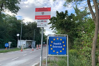 Grenzübergang in der Nähe von Sopron