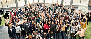 Around 100 young people from 40 countries gathered in Berlin .