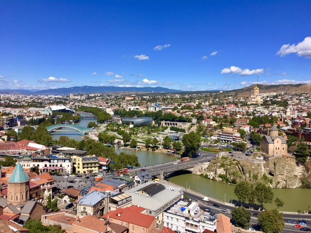 Aussicht auf Tbilisi