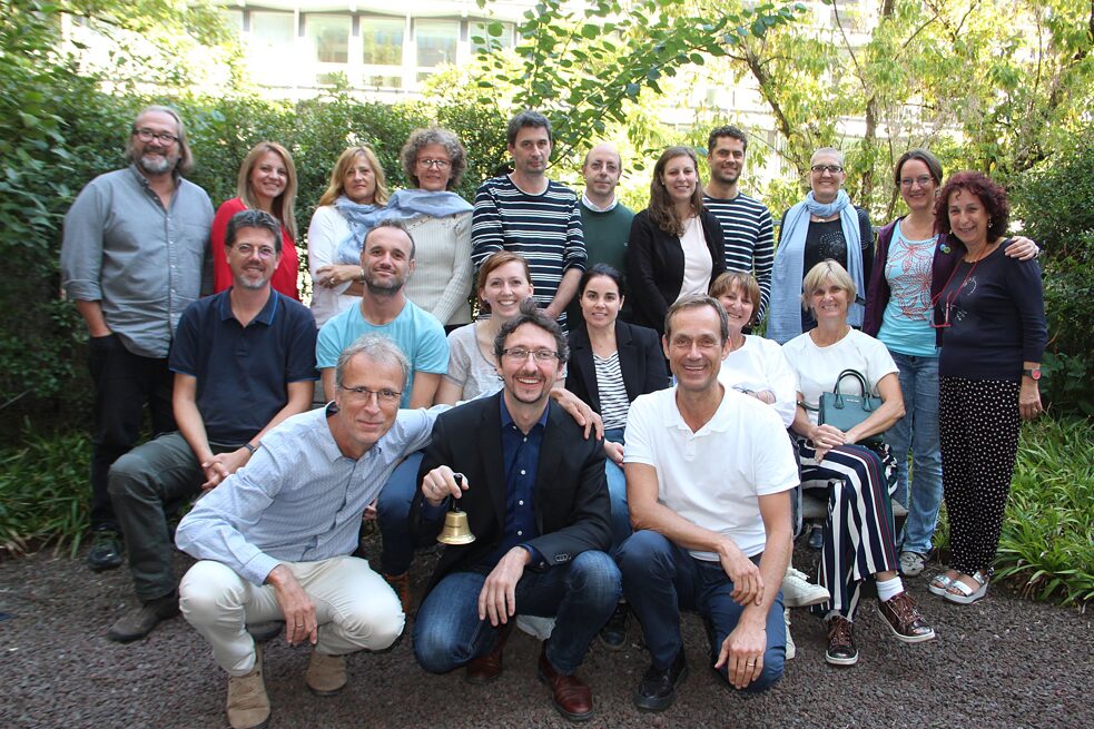 Gruppenfoto mit PASCH-KoordinatorInnen aus fünf Goethe-Instituten