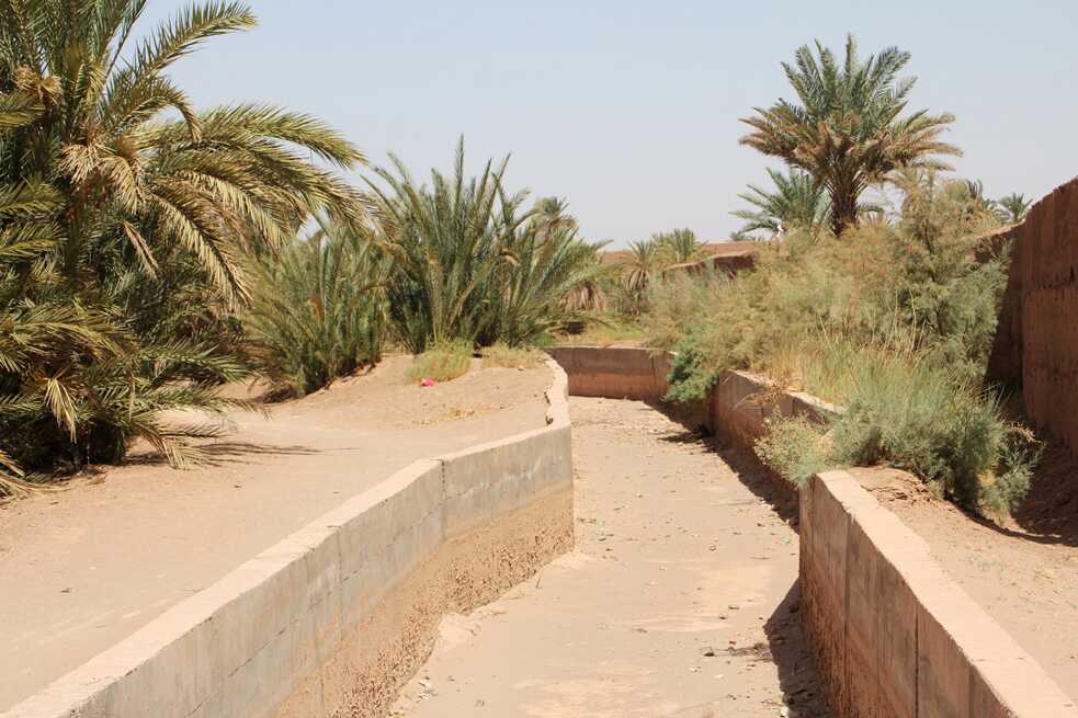 Ein ausgetrockneter Kanal