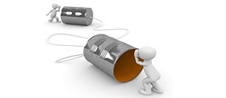 Hören Sprechen Dosentelefon