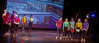 Theaterprobe zum Thema "Europa im Wandel"