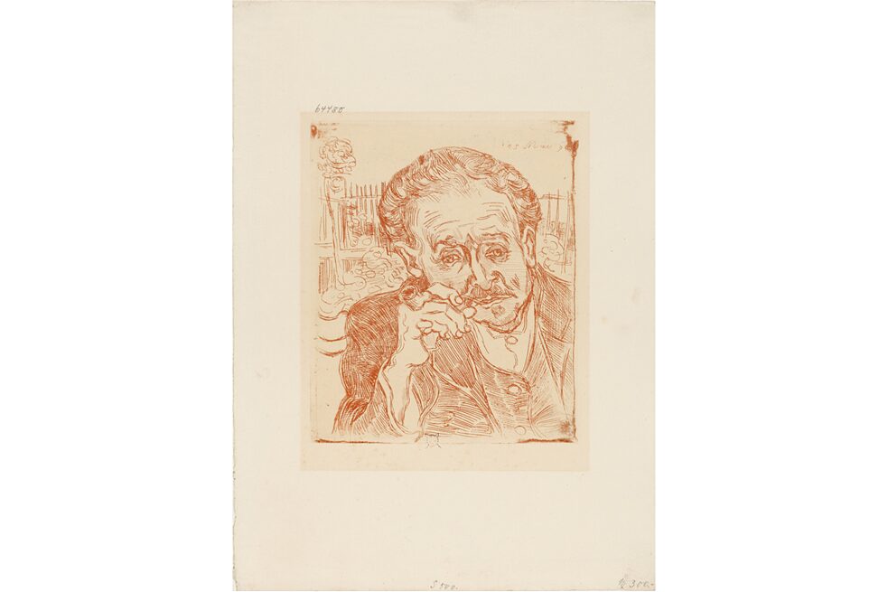 The Frankfurt Museum once owned one of Van Gogh’s key works: the Portrait of Doctor Gachet. In 1937, however, National Socialist art policy declared it “degenerate” and forced the Städel to relinquish it. Only a red etching of the painting is on display.