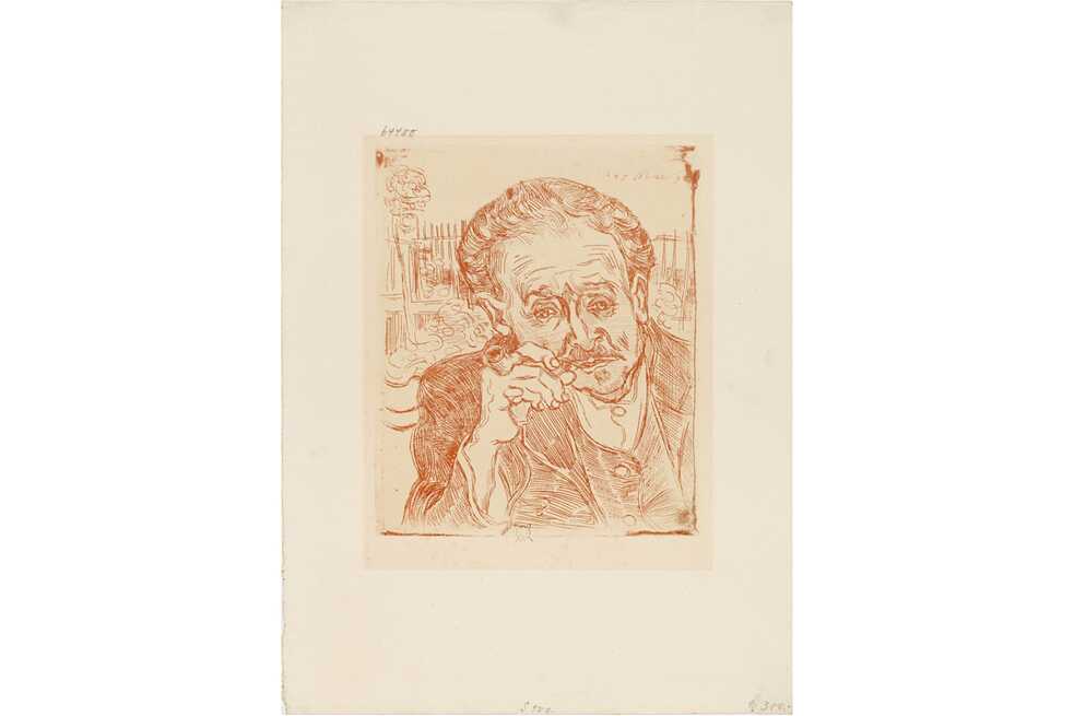 The Frankfurt Museum once owned one of Van Gogh’s key works: the Portrait of Doctor Gachet. In 1937, however, National Socialist art policy declared it “degenerate” and forced the Städel to relinquish it. Only a red etching of the painting is on display.