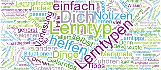Lerntypen Wortwolke