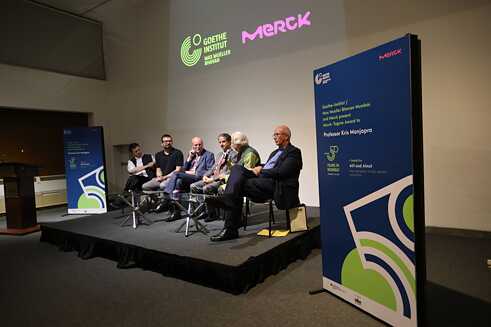 Diskussion beim Merck-Tagore Award
