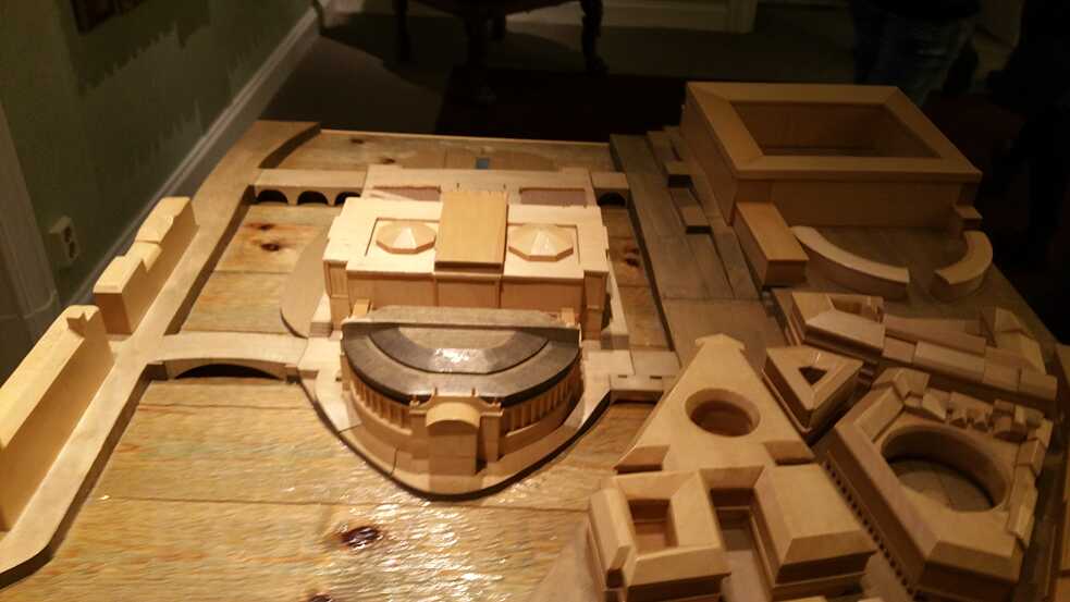 Miniatur des kompletten Gebäudes