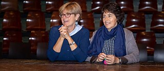 Die Deutschlehrerinnen Giulia Tucci und Valeria Mangione von der Mailänder PASCH-Schule „Artemisia Gentileschi“ 