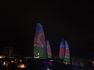 Flammentürme in Baku