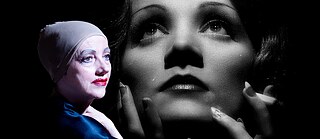 Bildmontage Marlene Dietrich und Uschi Felix