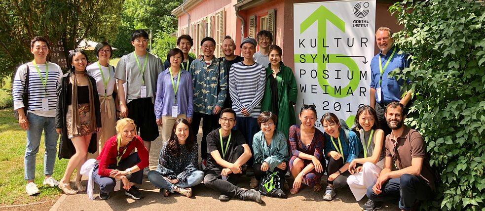 Besuchergruppe des Kultursymposiums Weimar