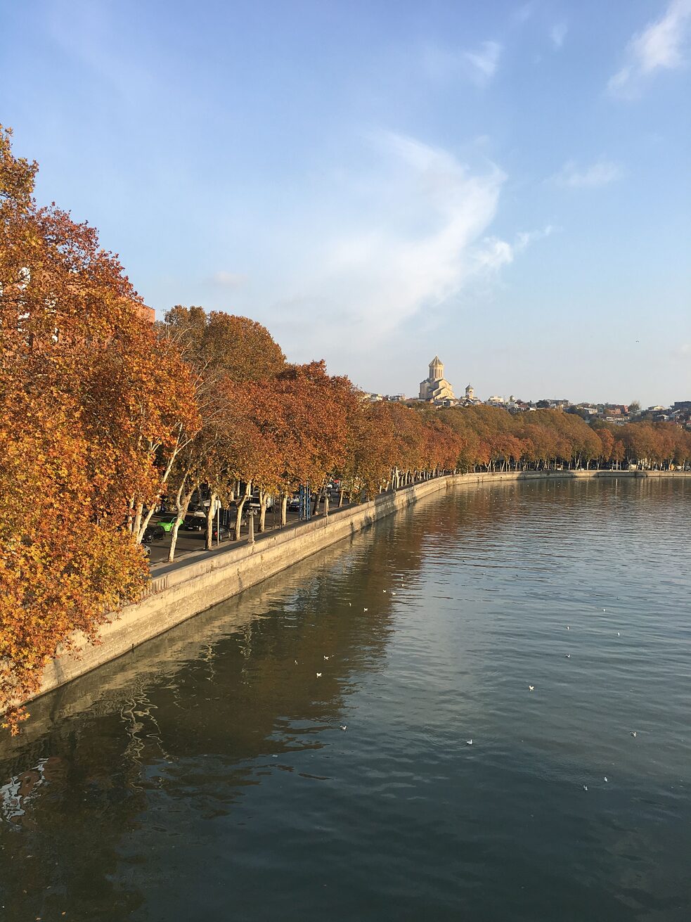 Fluss in Tbilisi