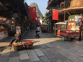 Straße in Yangshuo