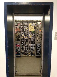The lift at Colonia Nova co-working space