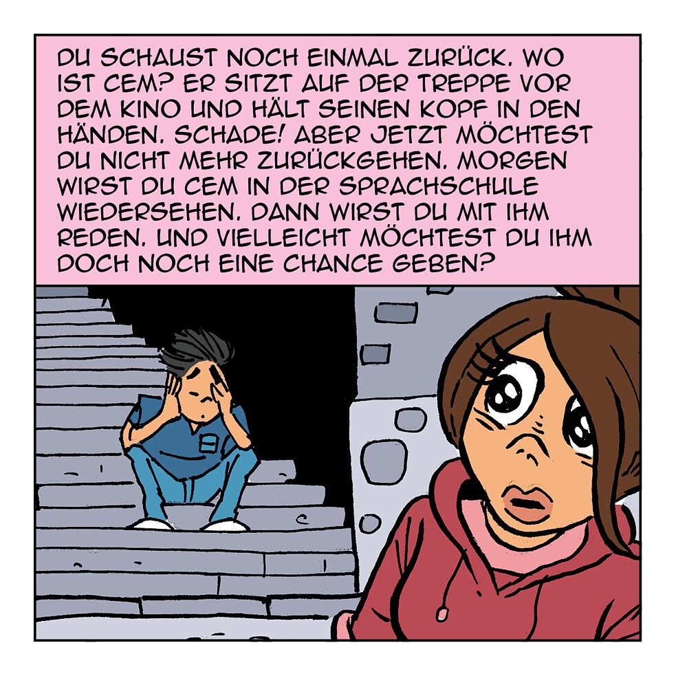 Du schaust nochmal zurück