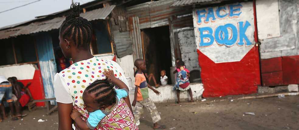 In Liberia, people pay to use the Facebook service Free Basics with their data. 
