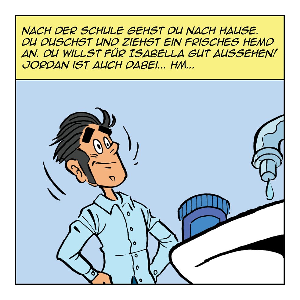 Nach der Schule gehst du nach Hause