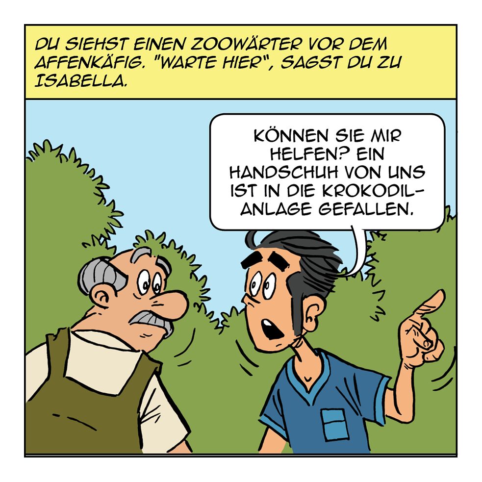 Du siehst einen Zoowärter