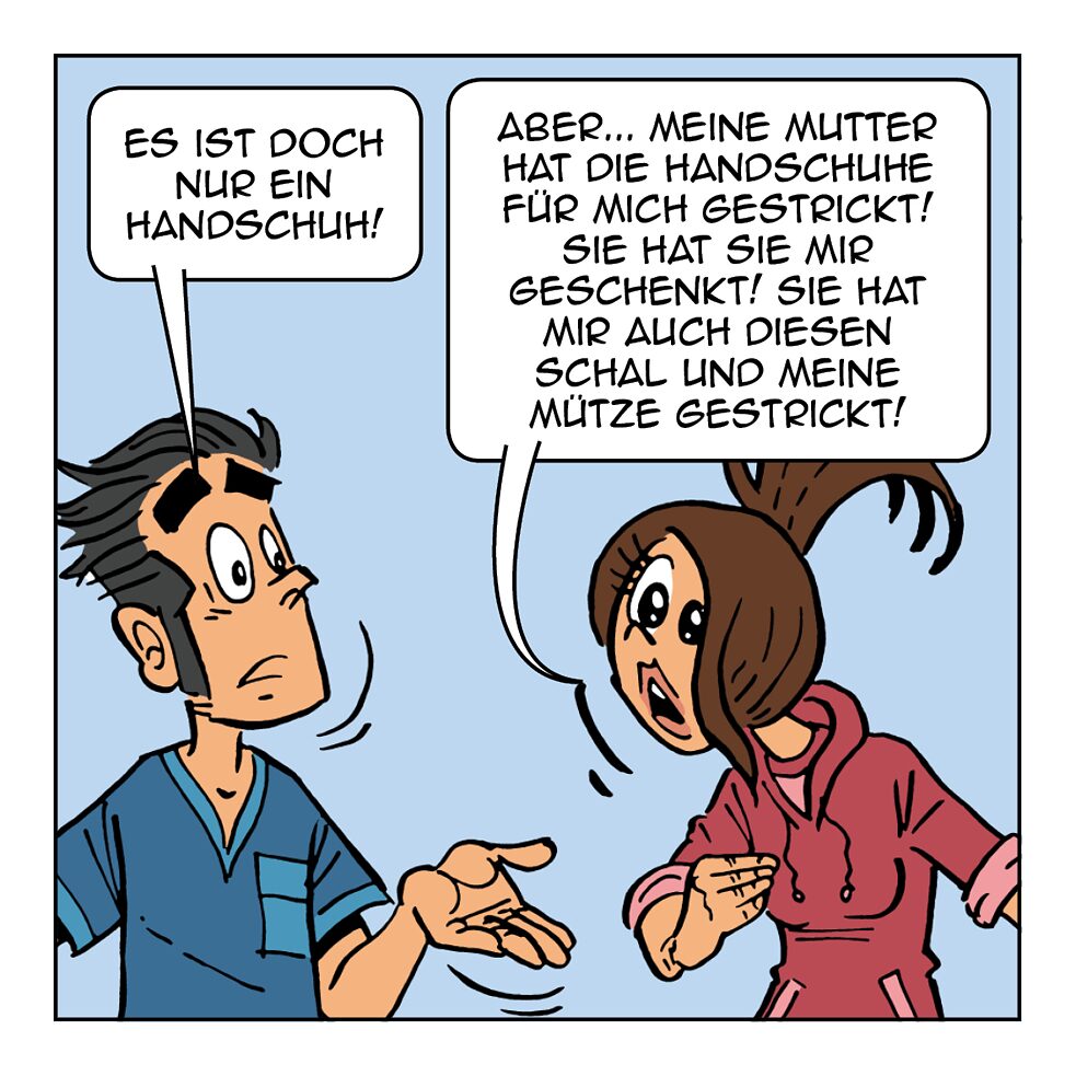 Es ist doch nur ein Handschuh!