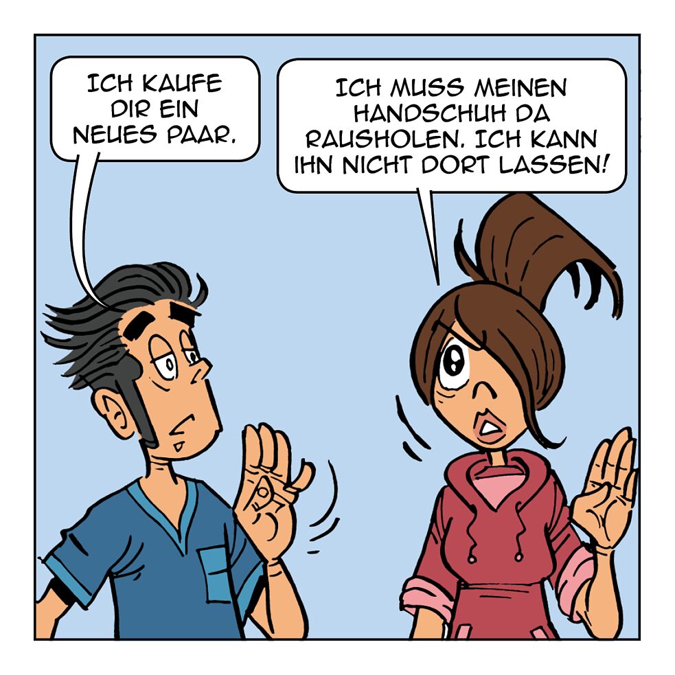 Ich kaufe dir ein neues Paar.