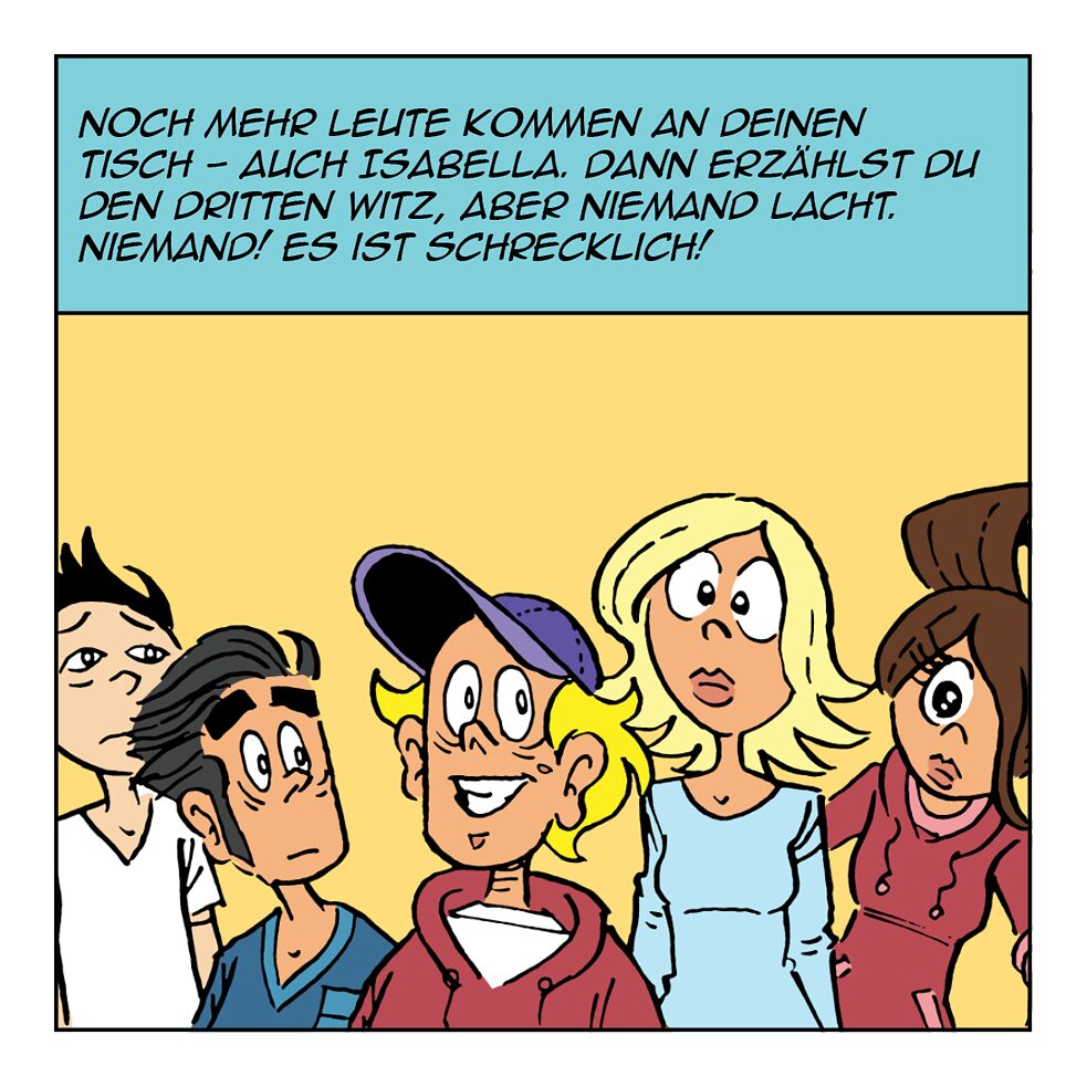 Noch mehr Leute kommen an deinen Tisch